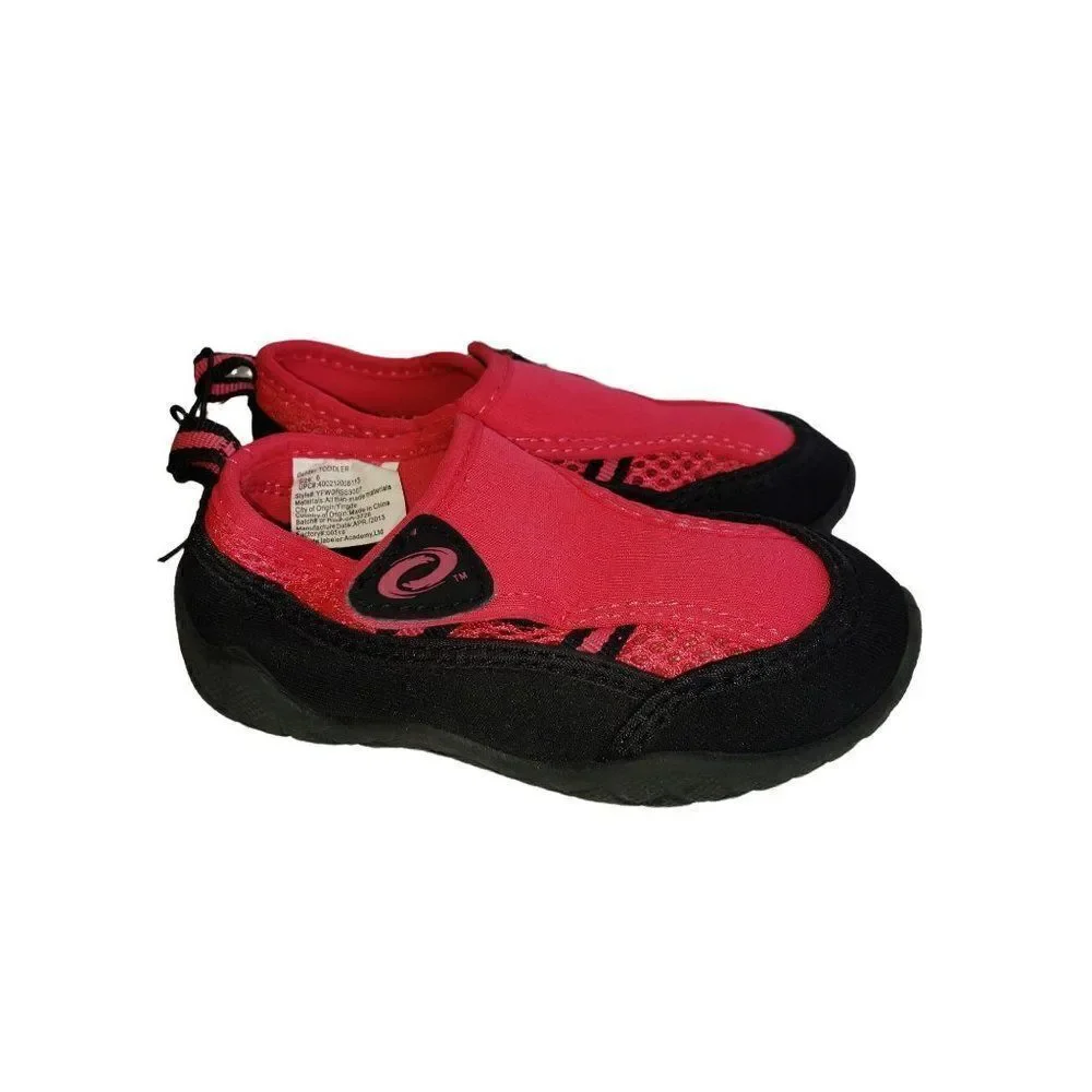 O'rageous Girls Water Shoes Hot Pink Black Toddler Quick Dry Size 6 NEW